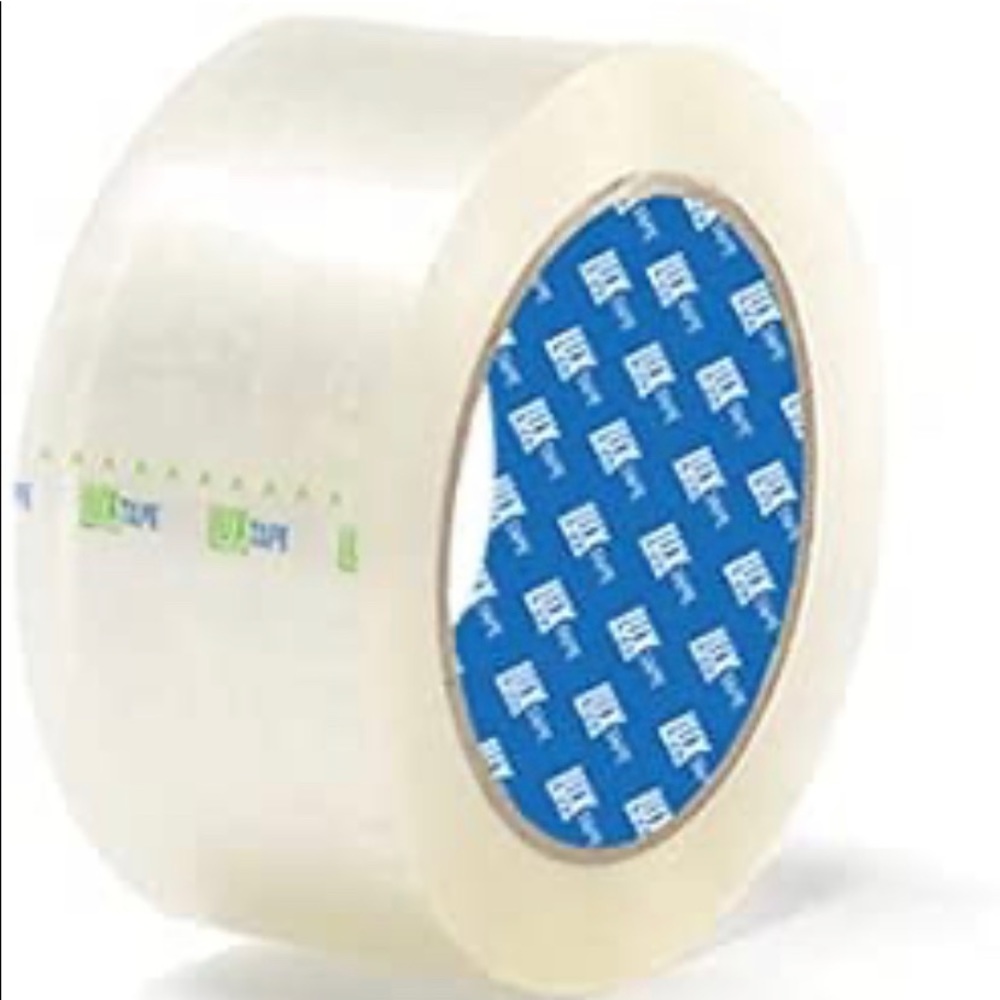 SALE - Roll of Clear Packing Tape 165 ft roll 2” wide packing box tape 55 yd